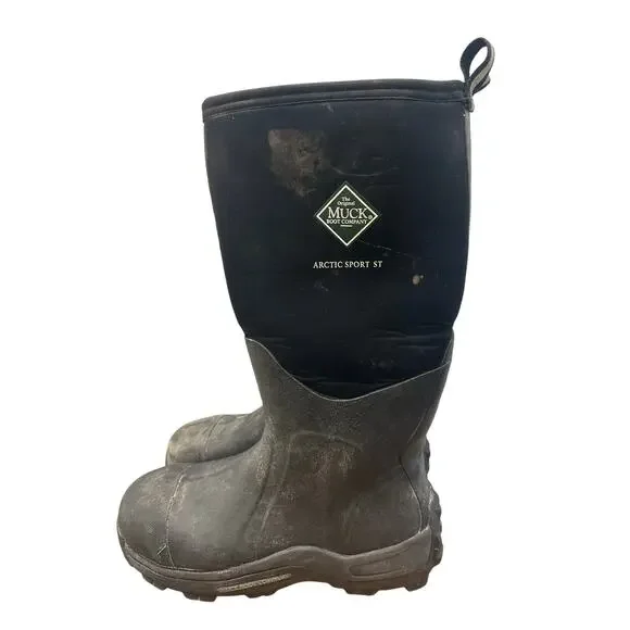 Men\'s Muck Arctic Sport Waterproof Insulated Work Boots steel toe size 13 black Muck Boot Company Men main image 4